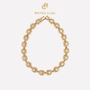 【阿娇（钟欣潼）&金靖同款】Retro chic意大利复古首饰 金丝珍珠项链（2色可选） 商品缩略图0