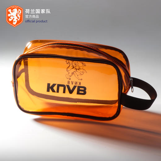 荷兰国家队官方商品 | 橙色透明收纳包化妆防水大容量足球迷周边 商品图1
