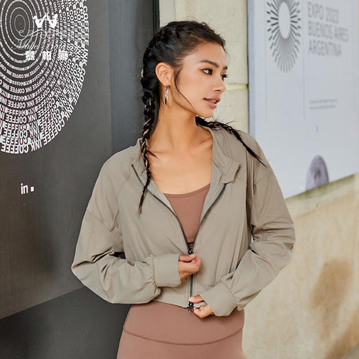 慕柏郦2023秋冬瑜伽罩衫1853 商品图1