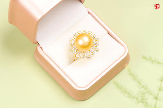 【花韵】南洋金珍珠 戒指 商品图5