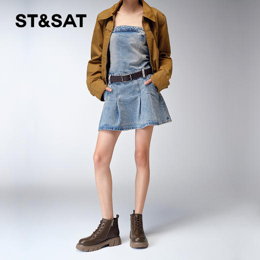 【绒里可选】星期六潮酷厚底休闲马丁靴SS34116539/SS3411853A 商品图1