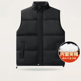 【一口价】【新款DSY】大依优型大码棉马甲立领棉衣大码男装宽松潮流男士加肥加大胖子上衣保暖