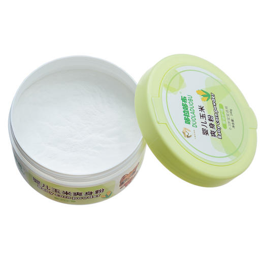 「吸汗爽身」哆拉哆布140g婴儿玉米护肤爽身粉 宝宝防红屁股儿童清爽玉米粉洗护 商品图4
