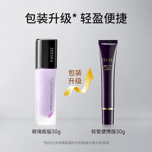 [软管隔离]【49.9任选3件 | 79.9任选5件 | 专区满3件送唇釉】ZEESEA滋色多效修颜隔离霜（软管升级版 压纹版）30g 商品图1