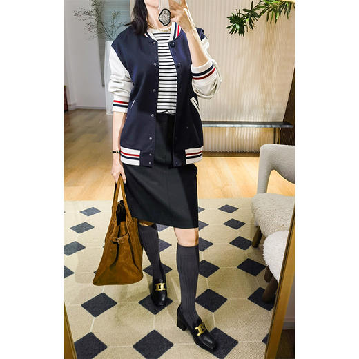 微压显瘦竖纹小腿袜 轻微压弹|修饰腿型 新疆长绒棉 柔软透气 内置波浪纹妨滑硅胶条 商品图2