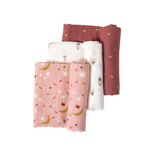 法国 Moulin Roty 雨后系列婴儿平纹细棉布礼盒（3条）-715271 商品图3