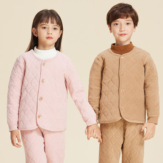 【预售！下单7天内发出】【桑蚕丝内胆，超聚暖】【校服神器】SIIJJEYY秋冬季新款儿童保暖背心上衣裤子内穿男女童加绒蚕丝校服神器棉裤内胆蚕丝加厚保暖系列100% 商品图5