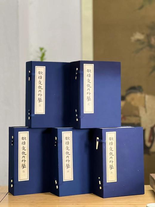  
《欧阳竟无内外学》，欧阳竟无著，线装，五函共31册，23.5*15.5*40cm，铅山连四纸印，上海社会科学院出版社2014年一版一印。定价6980，售价1280，注意品相
  商品图0