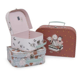 法国 Moulin Roty 雨后系列三款手提箱套装-715150