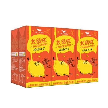 统一 太魔性 柠檬红茶经典饮品 250ml*24盒(新老包装随机发货） 商品图1