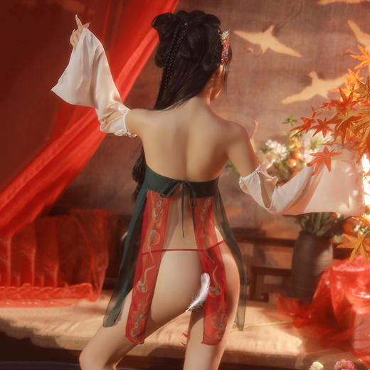 【狐媚娘】情趣内衣 纯欲 古风 印花 唐风 汉服 情趣衣 性感内衣 型号：6885 商品图3