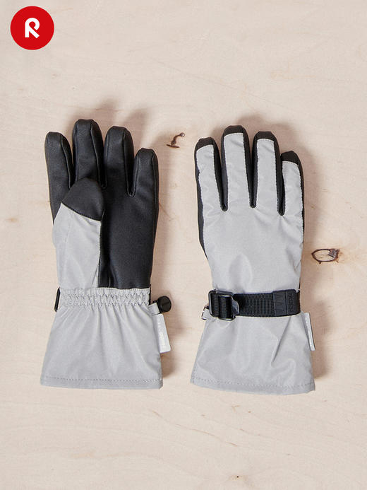 reima男女儿童户外分指手套大童年冬季新款抓绒反光保暖耐磨 商品图4