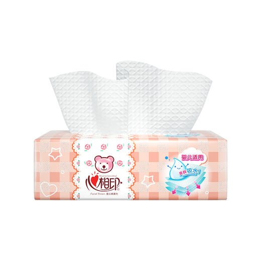 【日化洗护】心相印婴用型系列120抽三层塑装纸面巾升级版DT1120 QSH 商品图2
