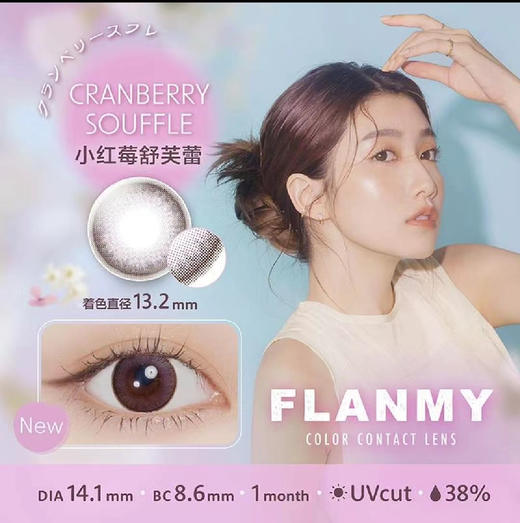 【月抛：任选三幅💰160）拍6片】【增加新色】Flanmy 月抛  直径14.0/14.1  一片装 一副拍2 商品图7