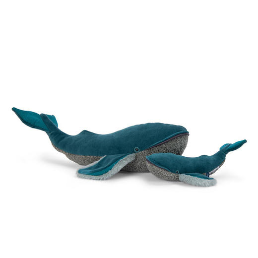 Moulin Roty 鲸鱼玩偶 法式玩偶 适合年龄10M+ 寰宇动物系列 法国玩具 719040 商品图0