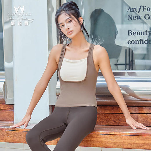慕柏郦2023秋冬瑜伽背心1666 商品图1