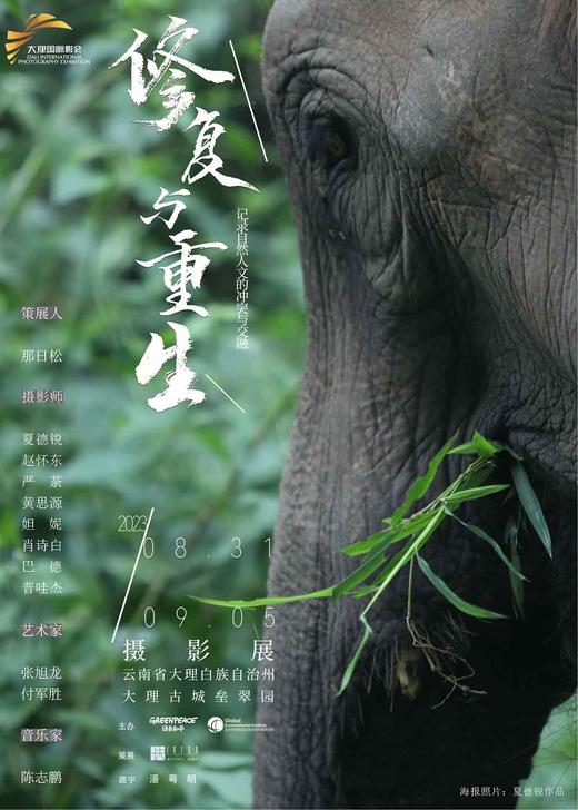 策展人签名《修复与重生：记录自然人文的冲突与交融》展览海报 商品图0