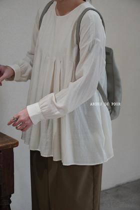 maison de soil羊毛质地褶皱上衣