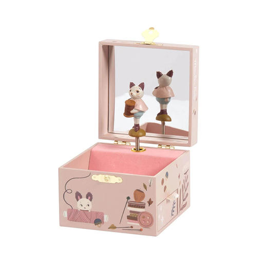 法国 Moulin Roty 雨后系列小女孩粉色手饰音乐盒-715105 商品图0