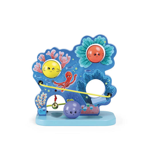 法国 Moulin Roty 儿童益智木制环形带铃响积木玩具-676378 商品图2