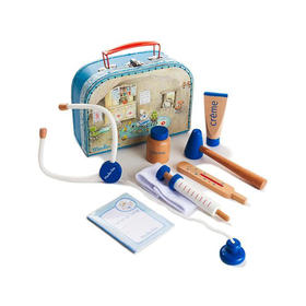 法国 Moulin Roty 农场大家庭系列小医生的手提箱20x14厘米-632402