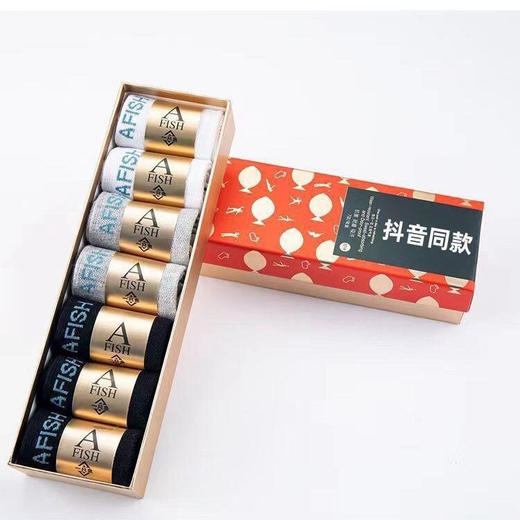 一只鱼抗防臭袜吸汗透气男女四季棉袜7双 商品图2