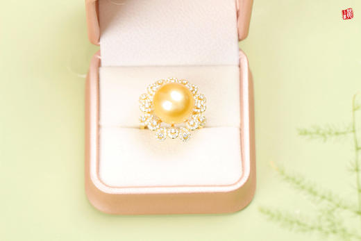 【花韵】南洋金珍珠 戒指 商品图4