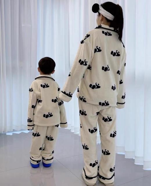MOMMY KIKO 法兰绒家居服套装 法兰绒熊猫嘭嘭/满印狗 商品图4