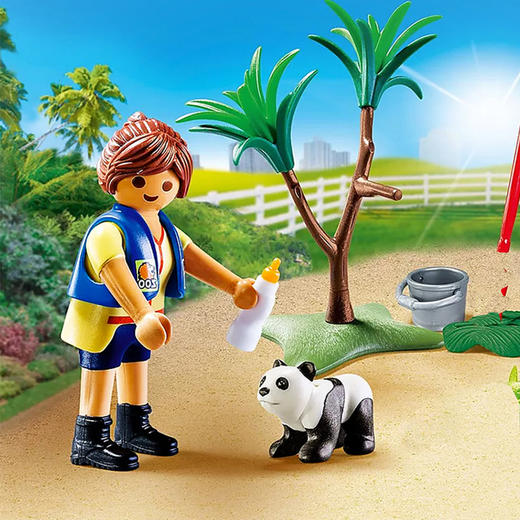 摩比积木70105熊猫管理员便携箱 商品图1