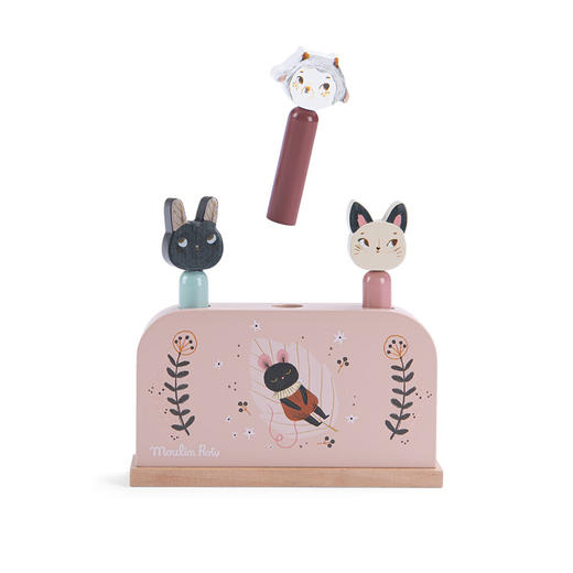 法国 Moulin Roty 雨后系列婴儿感官发展木制弹出游戏玩具-715363 商品图1