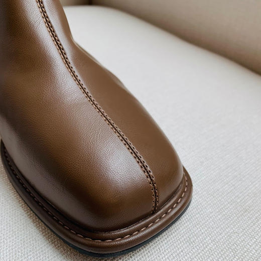 【百图lulu好物】【美拉德短靴】秋冬百搭就靠它  镜面牛皮超纤 短靴 商品图2