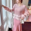 张心子【奶昔糯米】慵懒风奶系穿搭套头针织衫2023秋冬新款毛绒上衣 U2309144 商品缩略图4
