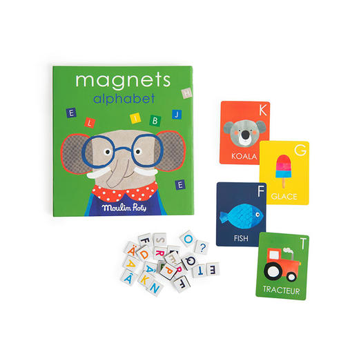 法国 Moulin Roty 缤纷乐系列婴儿早教磁性字母学习游戏-661369 商品图0