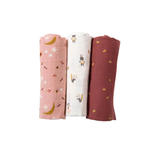 法国 Moulin Roty 雨后系列婴儿平纹细棉布礼盒（3条）-715271 商品图2