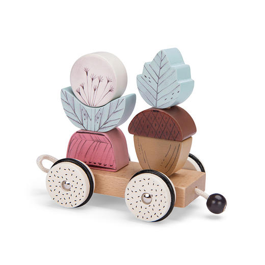 法国 Moulin Roty 雨后系列 3 个推车的拉力玩具-715367 商品图4
