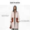 [断码]lost in echo设计师品牌宽松撞色拼接口袋羊毛长款直筒大衣外套女 商品缩略图1