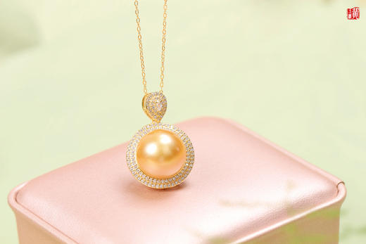 【花晨月夕】南洋金珍珠项链 商品图2