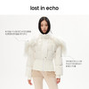 [捡漏价]lost in echo设计师品牌长毛翻领拉链帽罗纹收腰短款修身羽绒服女 商品缩略图2