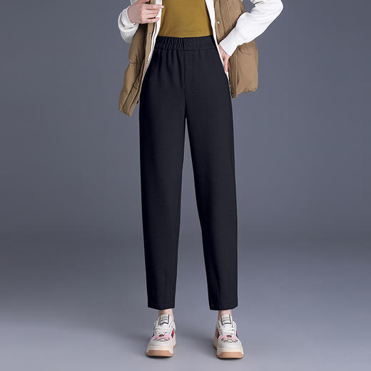 羊毛绒哈伦裤冬季毛呢裤，时尚高腰厚款小脚裤MYX- KDFY-72331-Y 商品图1