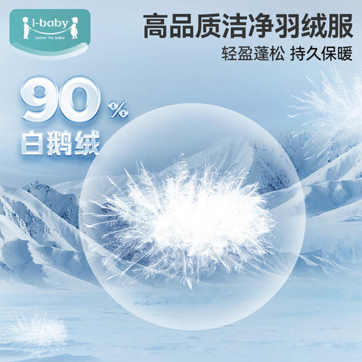 i-baby儿童3合1滑雪羽绒服 鹅绒内胆四防科技加厚保暖冬季外出宝宝 商品图2