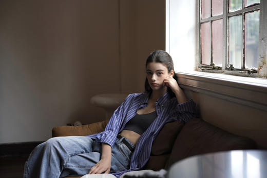 my dark blue striped shirt 商品图8