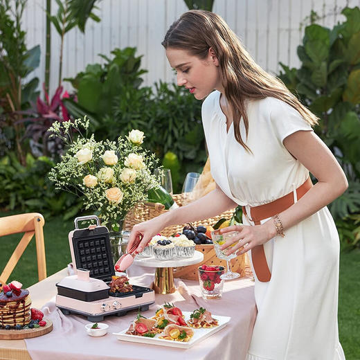 【小家电】摩飞多功能早餐神器三明治轻食小型家用华夫饼烤吐司面包MR9086HF 商品图3