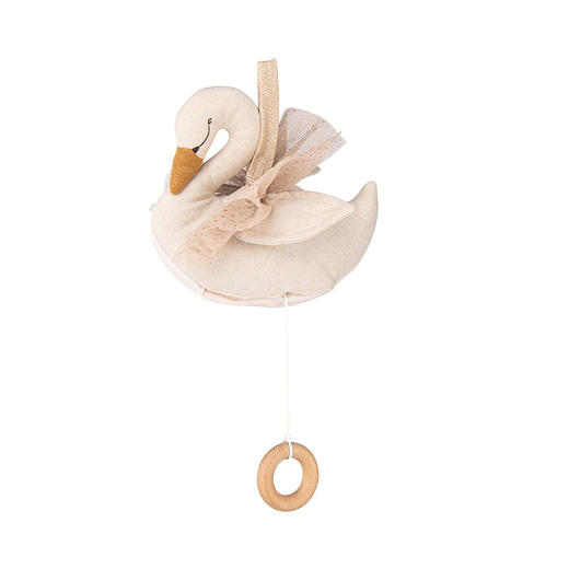 法国 Moulin Roty 小小舞蹈学院系列音乐玩偶-歌剧天鹅19厘米-667042 商品图0