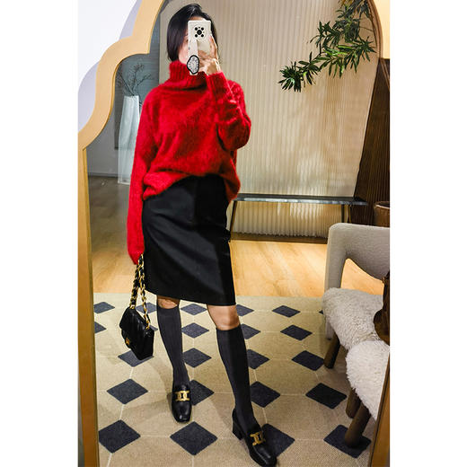 微压显瘦竖纹小腿袜 轻微压弹|修饰腿型 新疆长绒棉 柔软透气 内置波浪纹妨滑硅胶条 商品图0