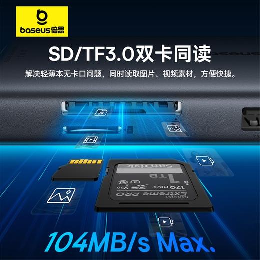 倍思 金属微光系列 2 十一合一 USB HUB 扩展坞 商品图5