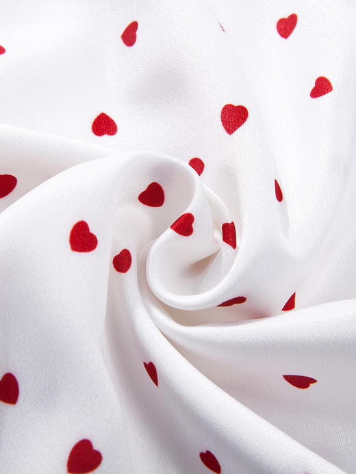 长袖衬衫女2022秋季新款印花法式缎面衬衣设计感小众波点上衣轻熟 商品图1