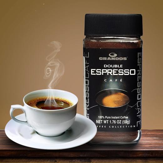 格兰特特浓黑咖啡50g/023768 口感浓郁醇厚丝滑速溶咖啡 商品图0