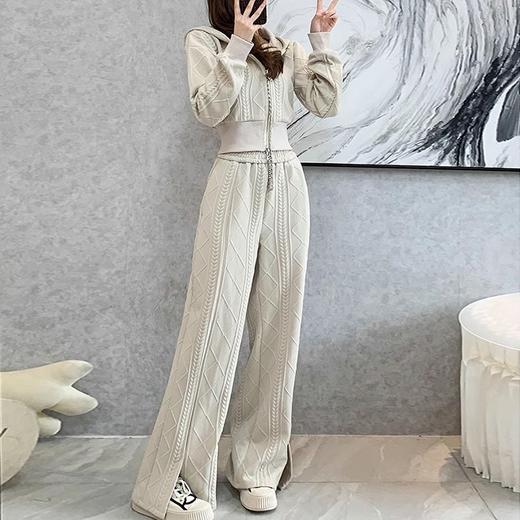 裁缝学苑AS126 运动套装连帽卫衣纸样拖地裤子版阔腿裤上衣样板图 商品图2