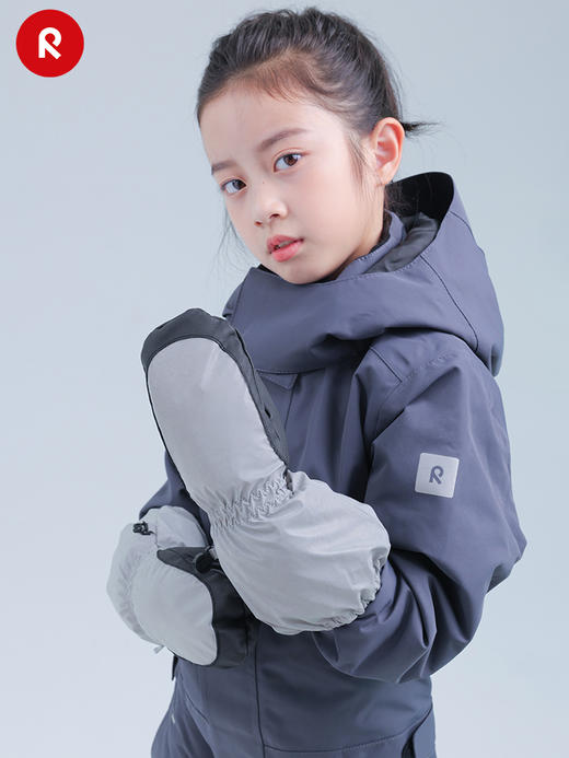 reima男女儿童户外连指手套大童冬季新款抓绒反光保暖耐磨 商品图2