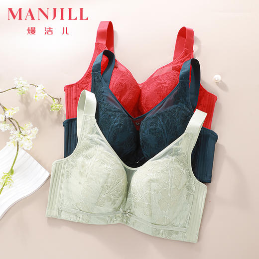 【商场同款】熳洁儿 抹胸式大胸显小防外扩全罩杯轻薄收副乳CDE杯23701331 商品图7